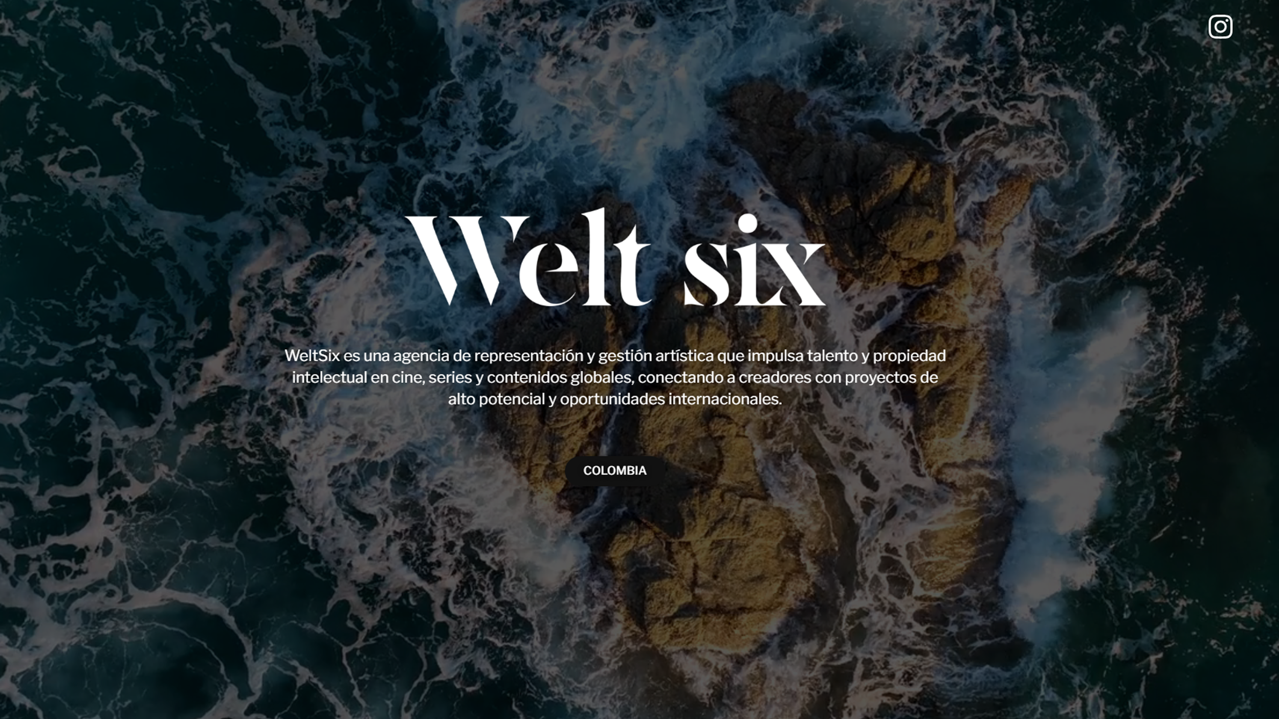 Diseño web realizado por Marso para la agencia WeltSix de representación artística