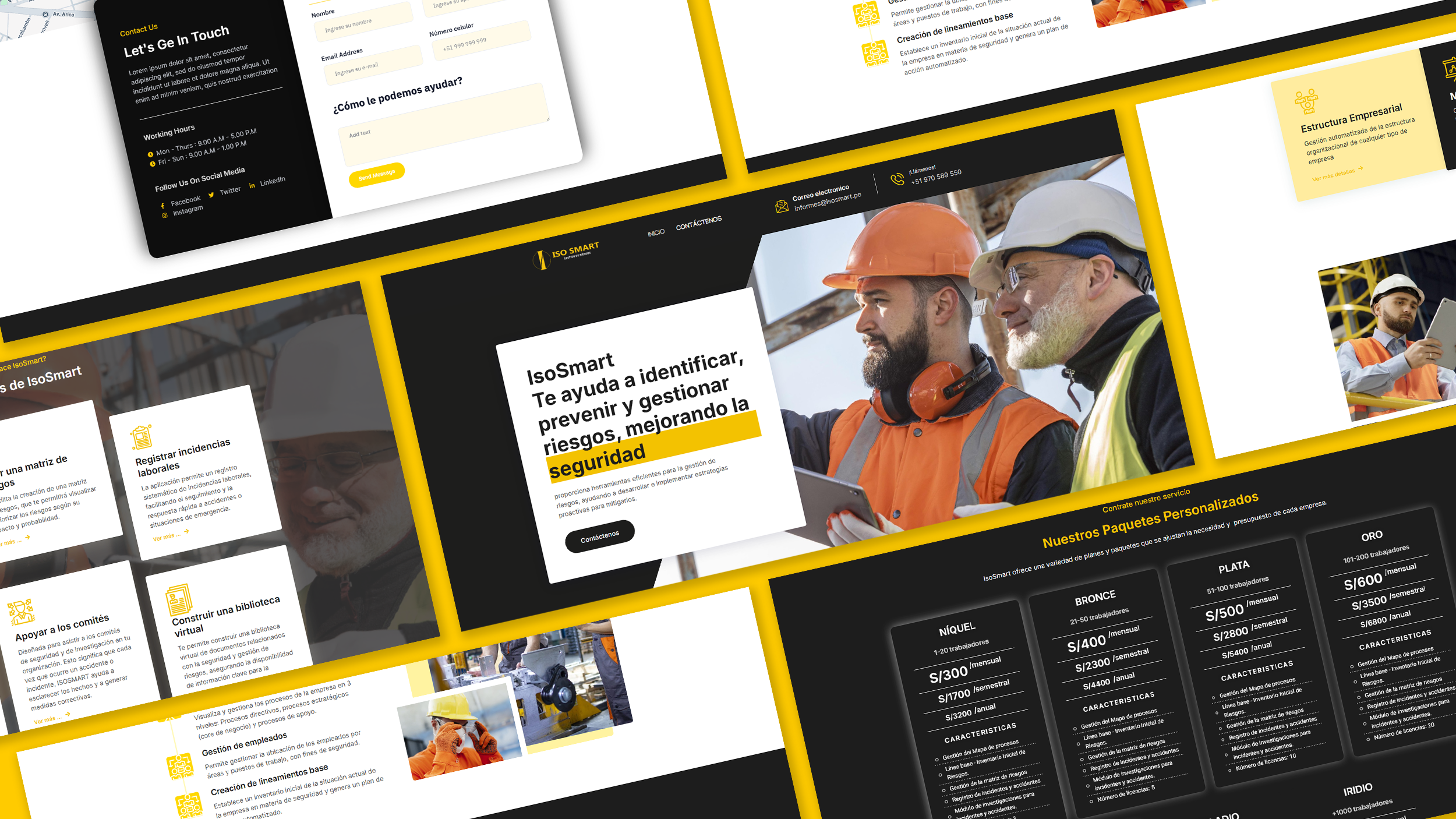 Interfaz de usuario (UI) clara en proyecto IsoSmart diseñado por Marso