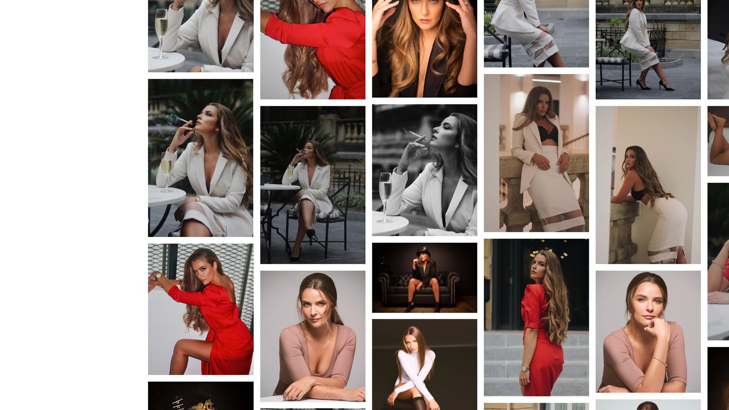 Galería fotográfica de Noelia Roel mostrada en el sitio diseñado por Marso