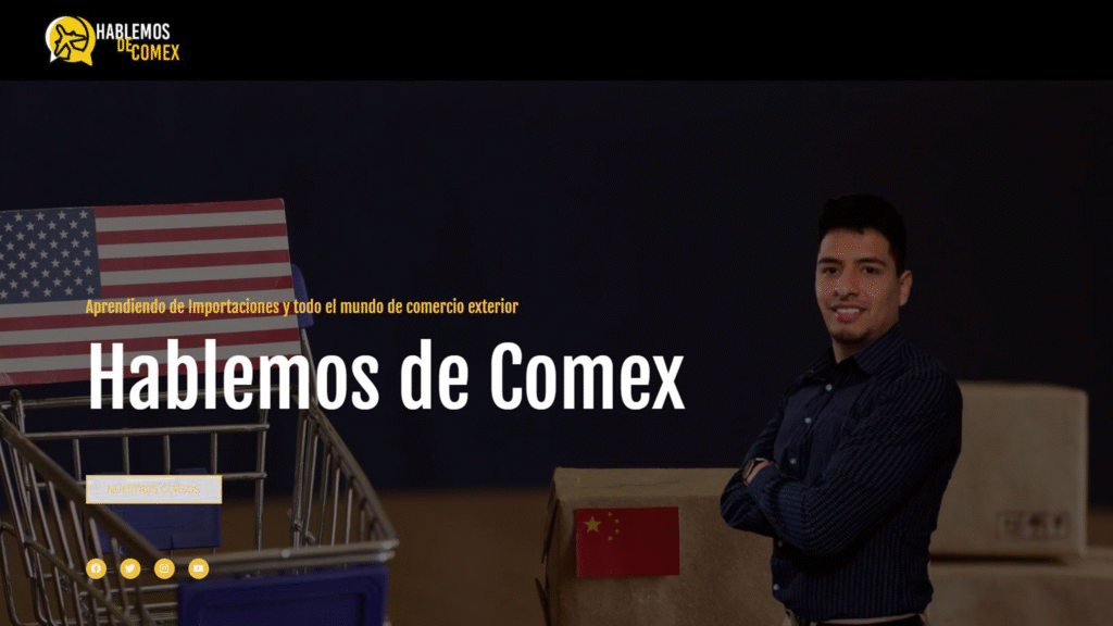 Diseño web realizado por Marso para Hablemos de Comex sitio de comercio exterior