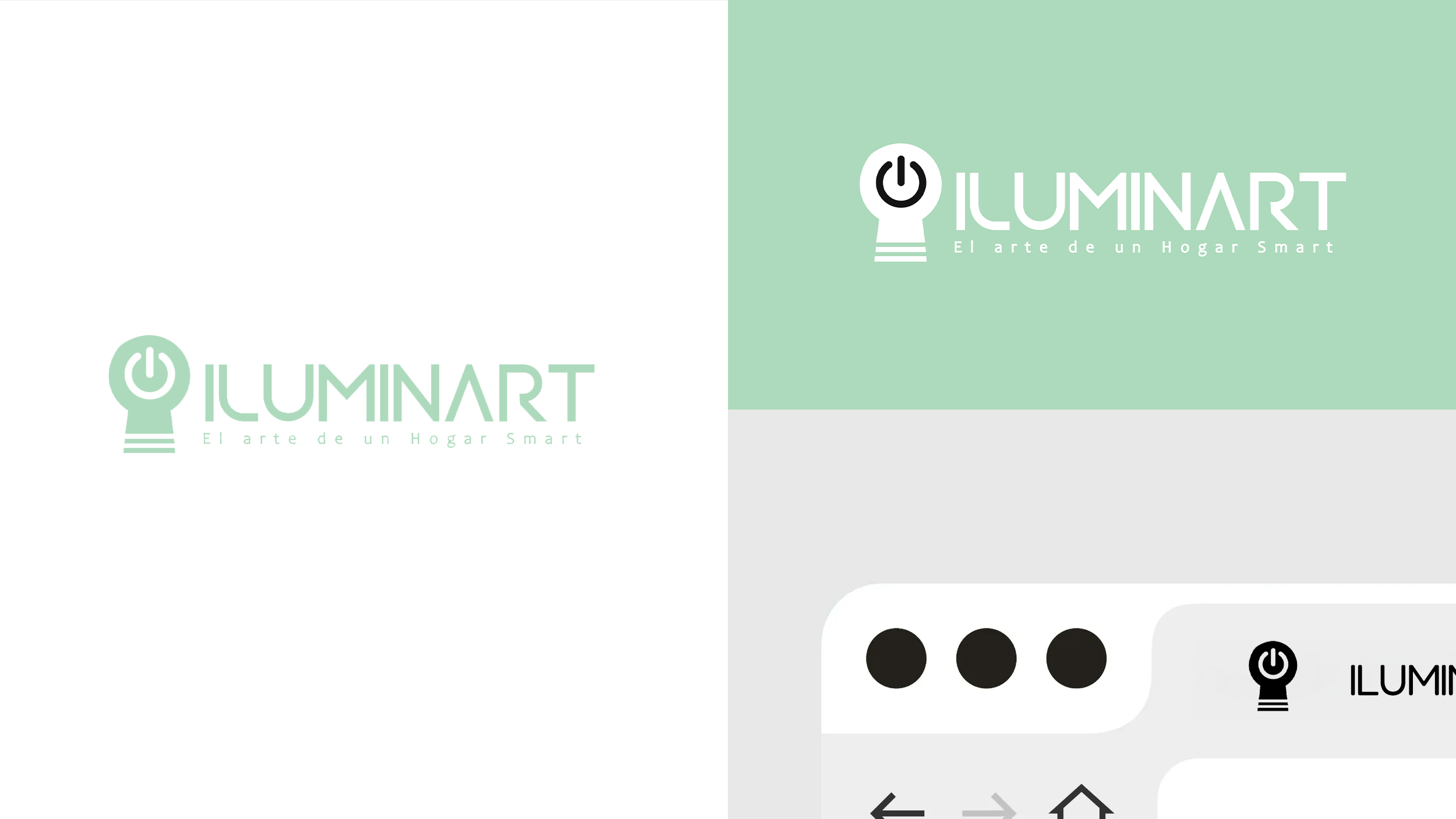 Branding y logotipo diseñado por Marso para Iluminart S.A.C.