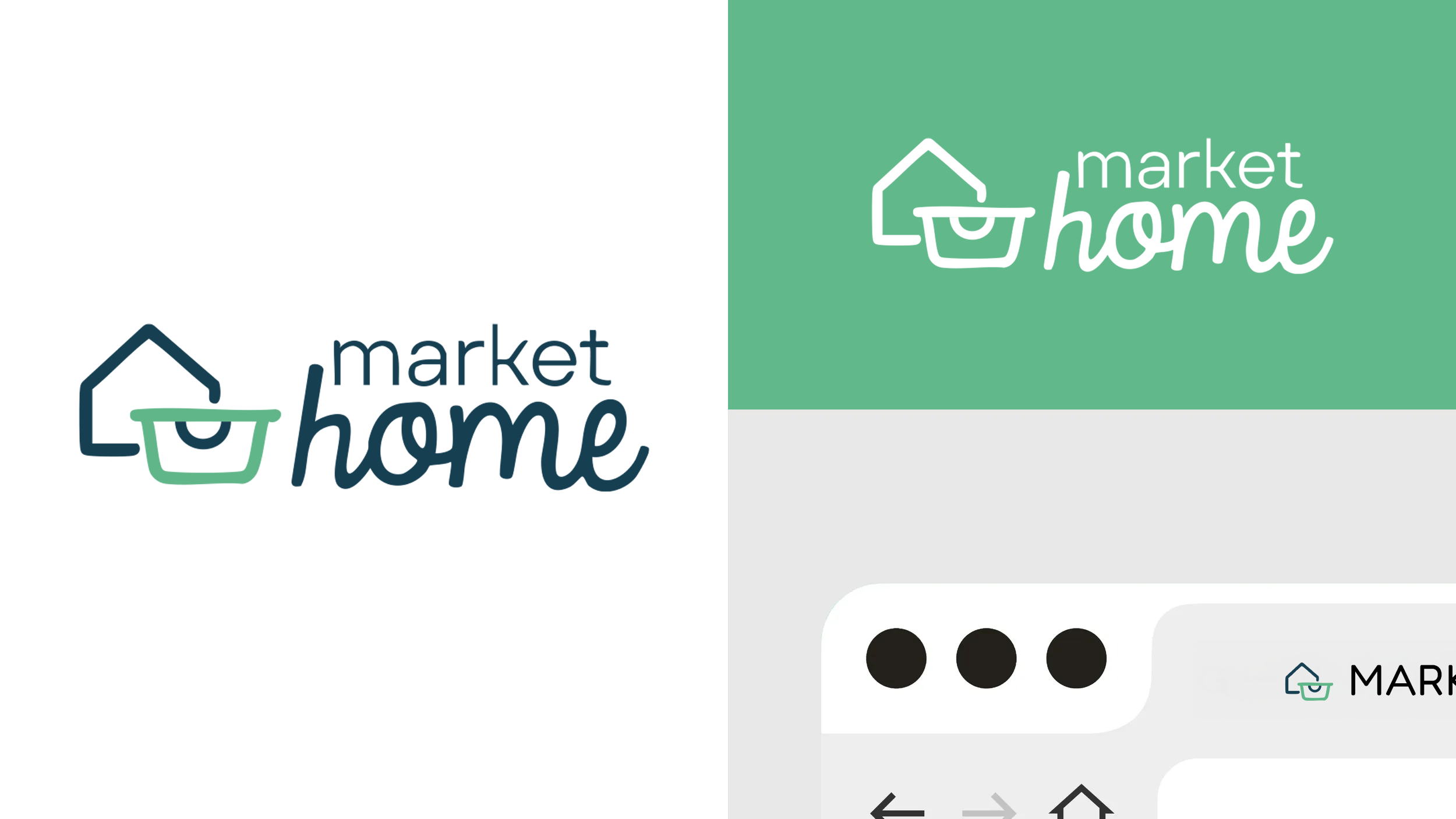 Interfaz de usuario (UI) diseñada para la tienda Market Home