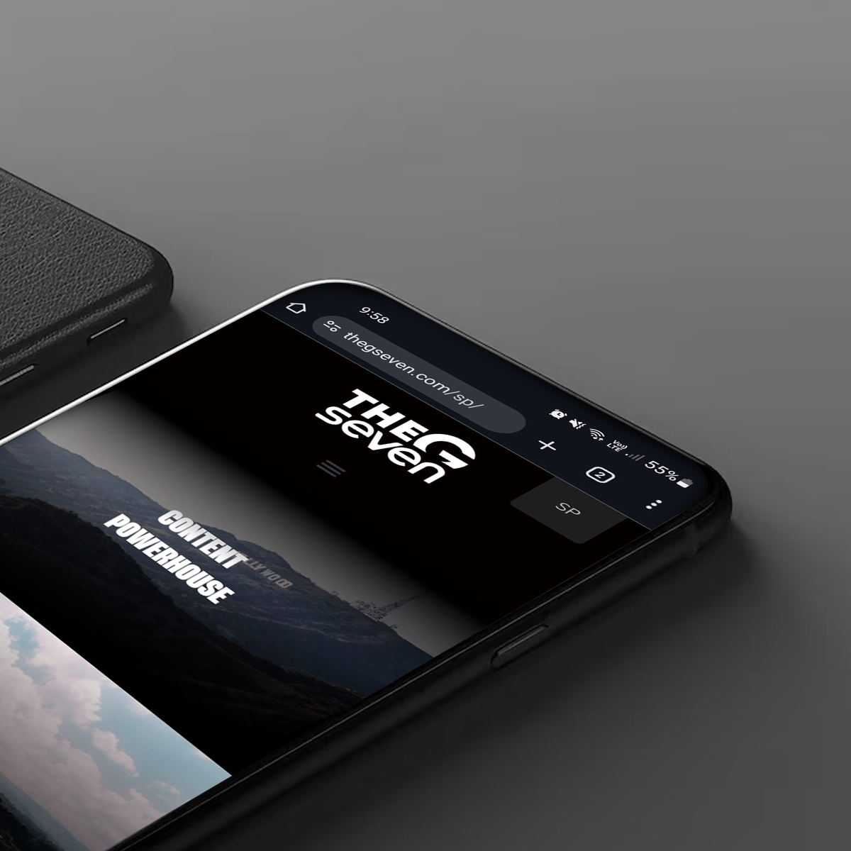 Versión responsive del sitio web de TheGseven desarrollada por Marso